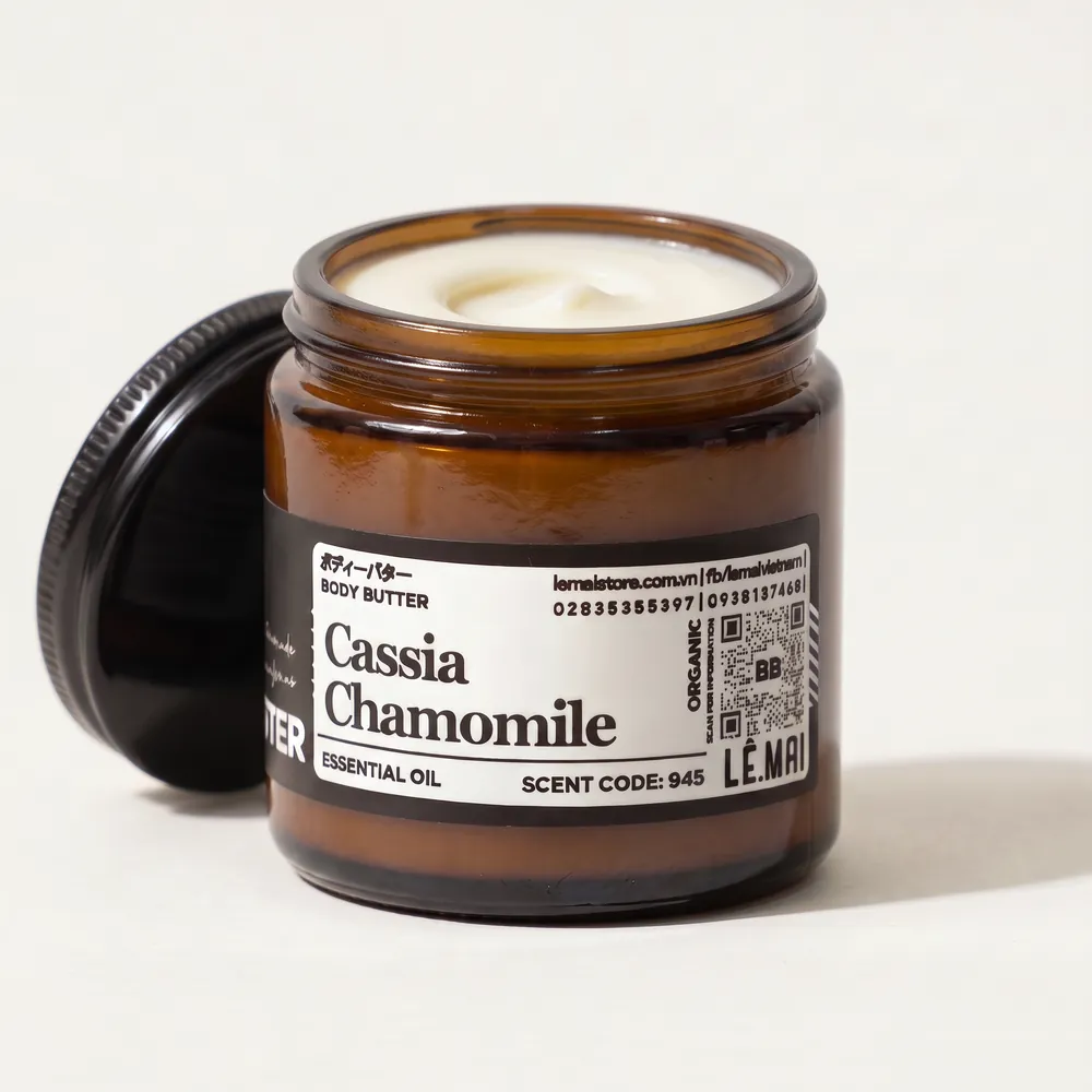 Bơ dưỡng thể Ceylon Cassia & Blue Chamomile · hũ mở nắp | Lê Mai