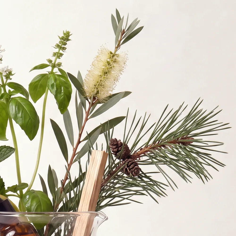 Essential Oil Blend No.094, Zero Nine Four · close-up of ingredients in a glass | Lê Mai
