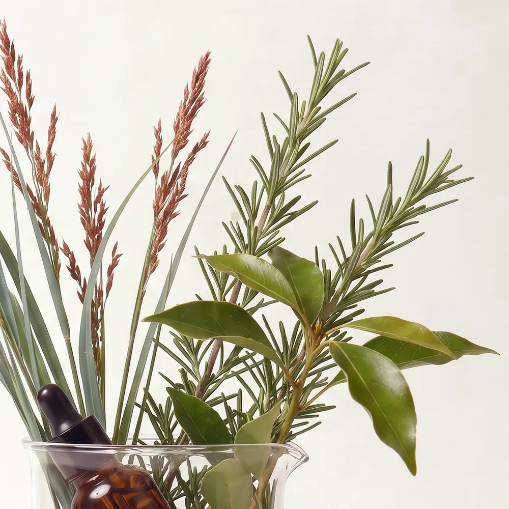 Essential Oil Blend No.101, One Zero One · close-up of ingredients in a glass | Lê Mai