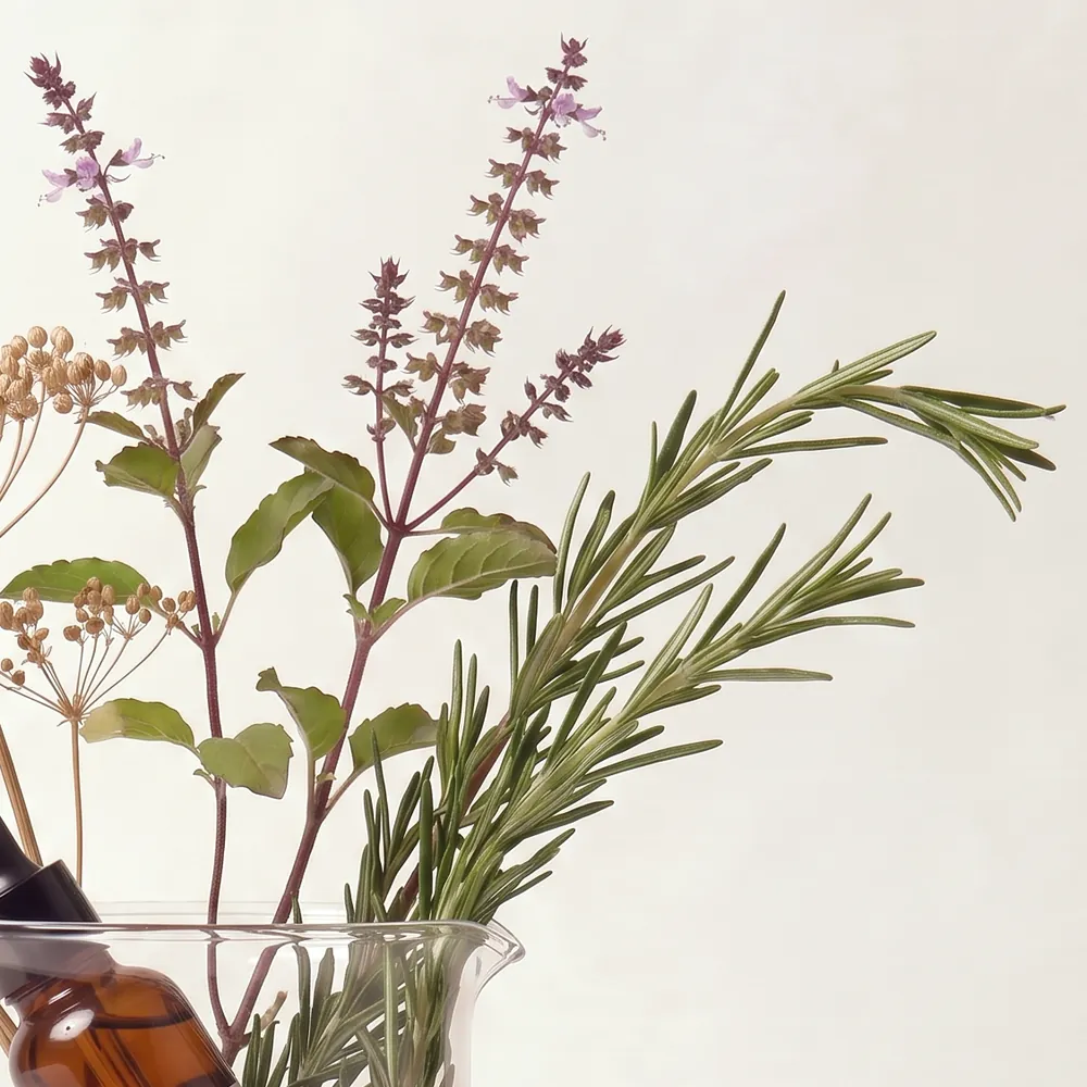 Essential Oil Blend No.113, One One Three · close-up of ingredients in a glass | Lê Mai