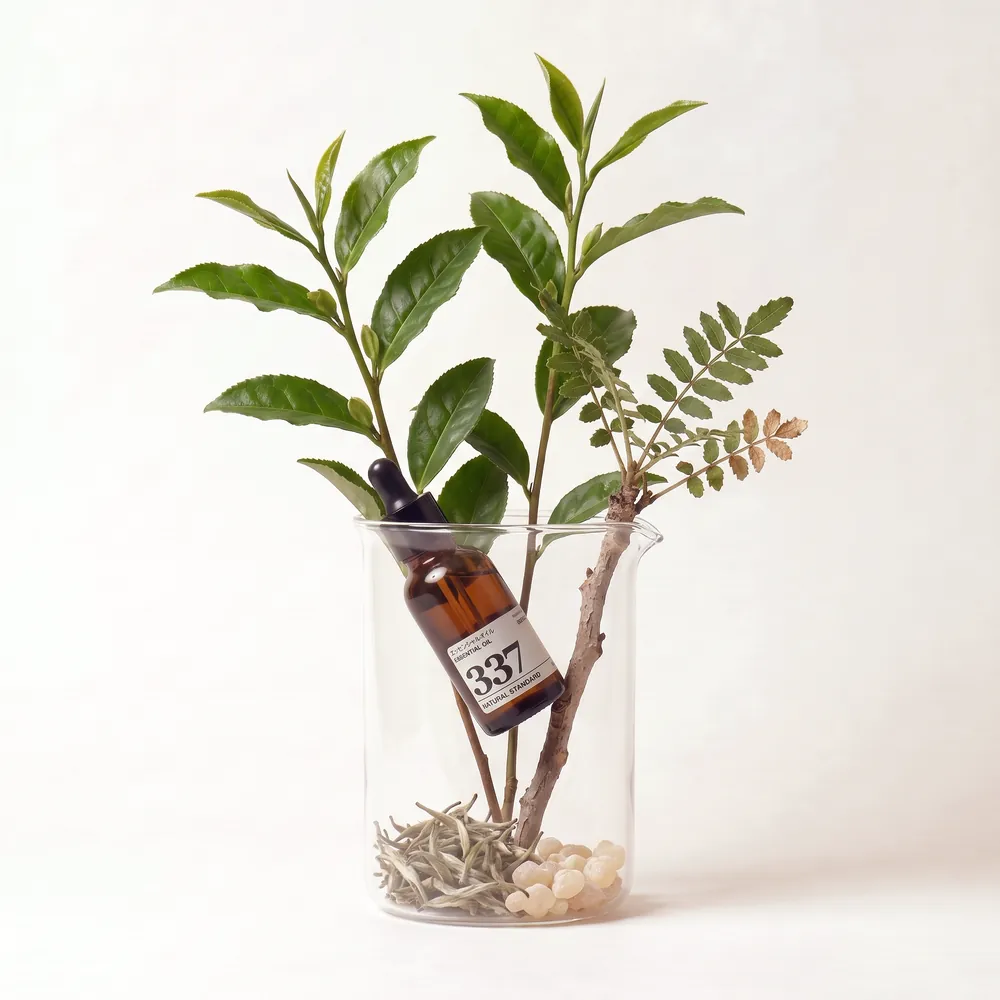 Essential Oil Blend No.337 · essential oil bottle with ingredients | Lê Mai