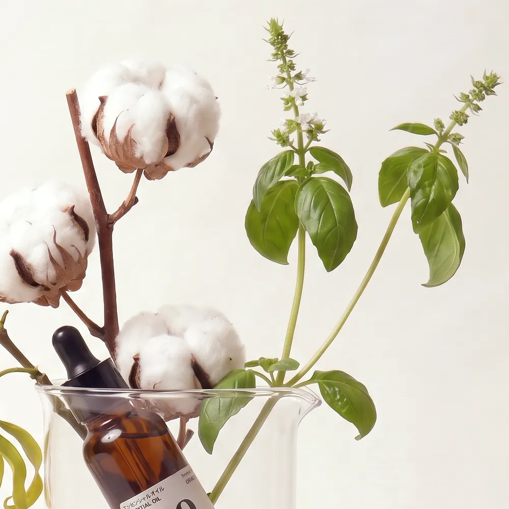 Essential Oil Blend No.900 – Nine Zero Zero · close-up of ingredients in a glass | Lê Mai