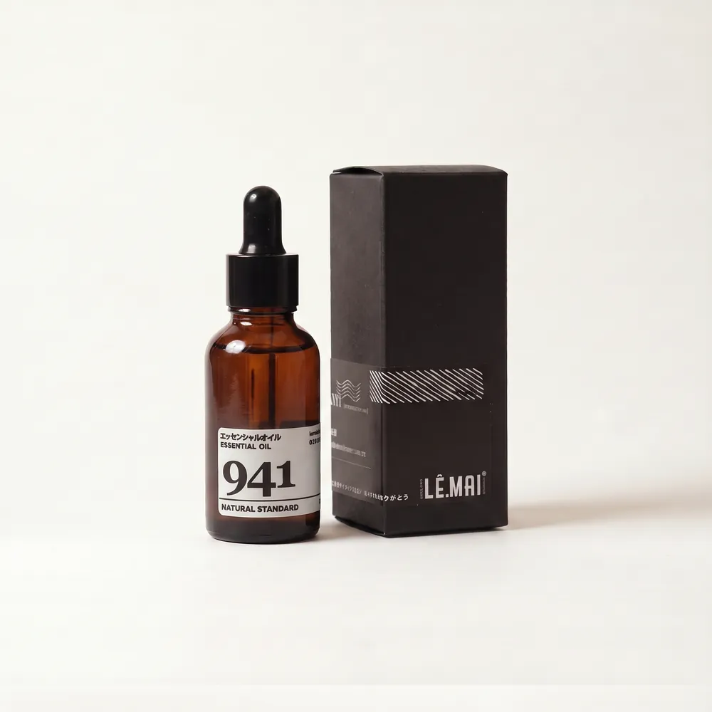 Essential Oil Blend No.941, Nine Four One · essential oil bottle and box | Lê Mai