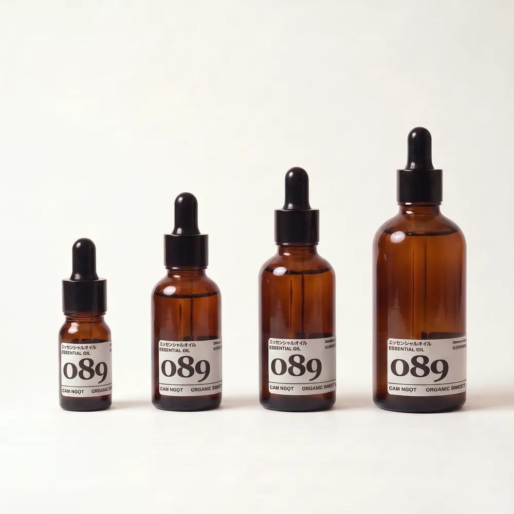 Tinh dầu Cam Ngọt Organic – Organic Sweet Orange · 4 cỡ chai 10 ml, 30 ml, 50 ml, 100 ml | Lê Mai