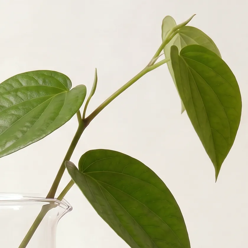 Betel Leaf Essential Oil · close-up of ingredients in a glass | Lê Mai