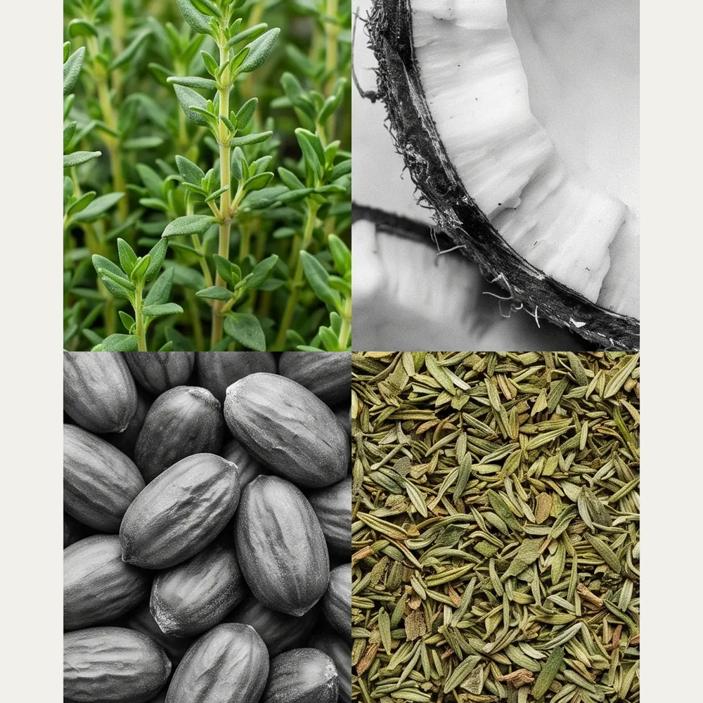 Xà bông thủ công Bách Lý Hương – Thyme · nguyên liệu | Lê Mai