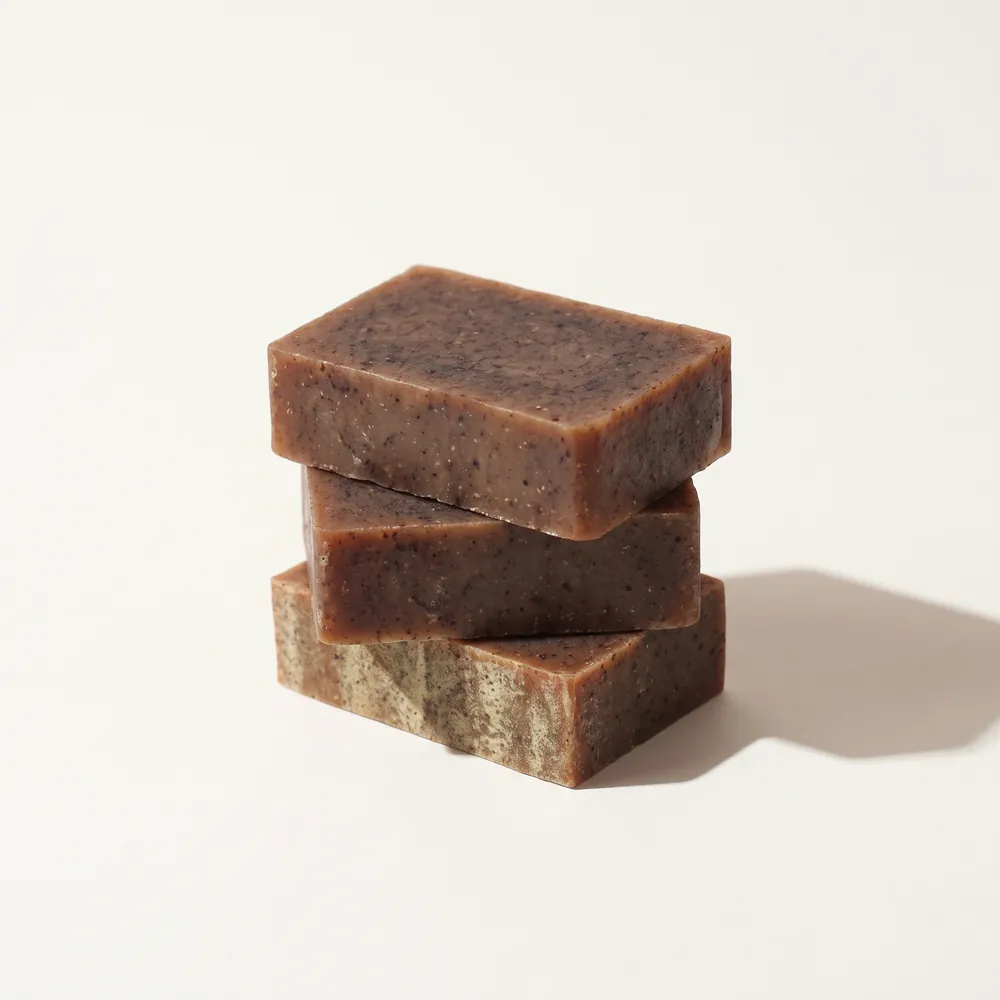 Xà bông thủ công Đậu Đỏ – Red Bean · ba bánh xà bông xếp chồng | Lê Mai