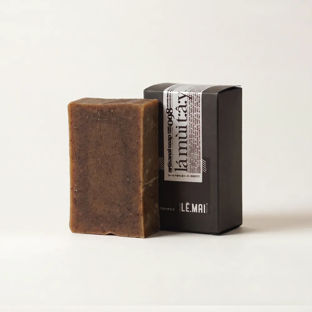 Mixed Herbs Tây Artisanal Soap · soap bar and box | Lê Mai