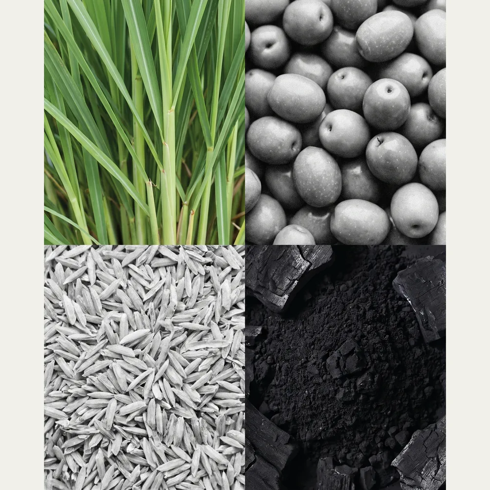 Lemongrass – Activated Charcoal Artisanal Soap No.061 · ingredients | Lê Mai
