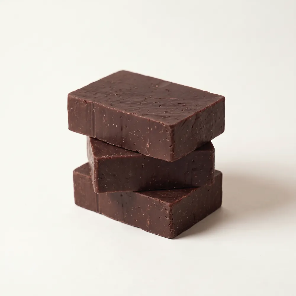 Xà bông thủ công Sô-Cô-La Dark Chocolate · ba bánh xà bông xếp chồng | Lê Mai