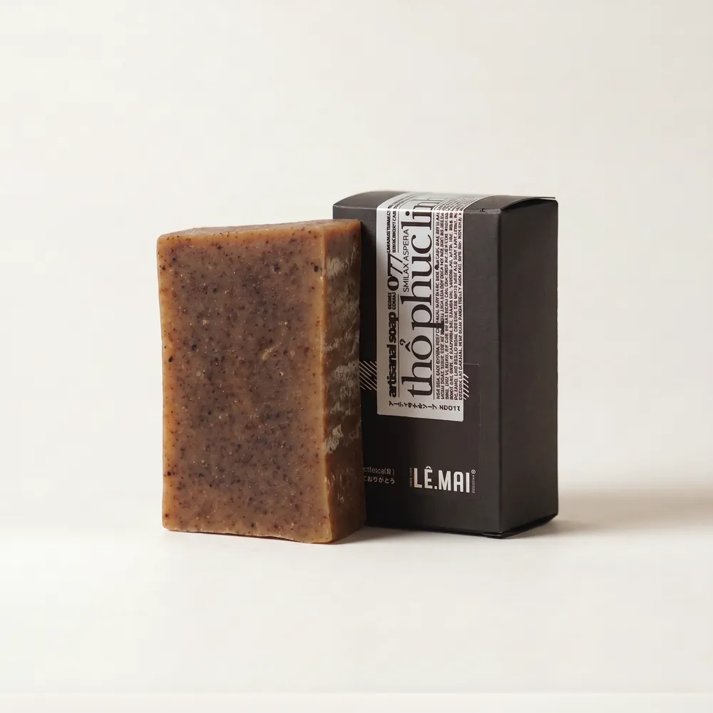 Smilax Aspera Artisanal Soap No.077 · soap bar and box | Lê Mai