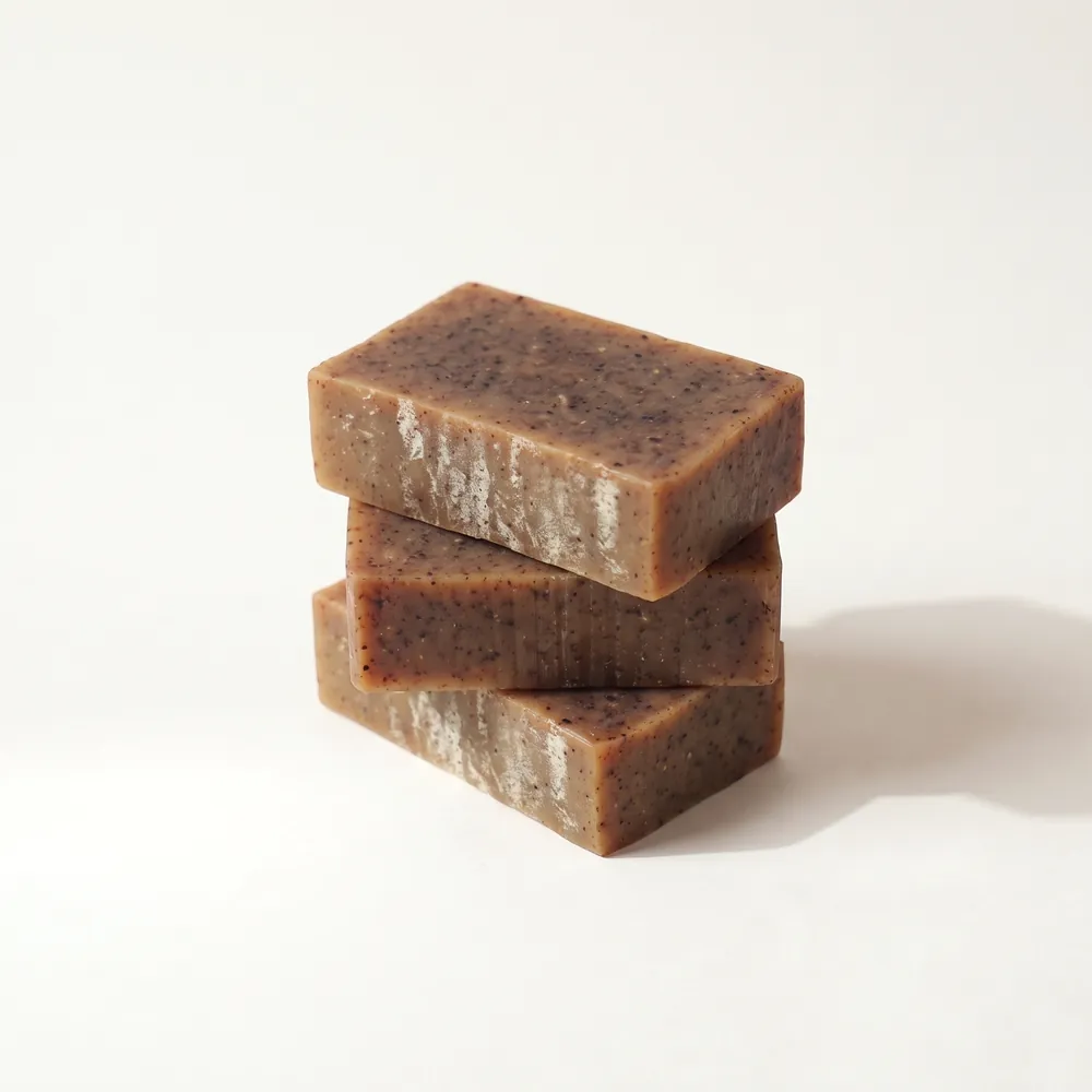 Smilax Aspera Artisanal Soap · three stacked soap bars | Lê Mai