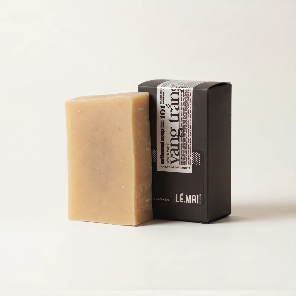 White Wine Artisanal Soap No.101 · soap bar and box | Lê Mai